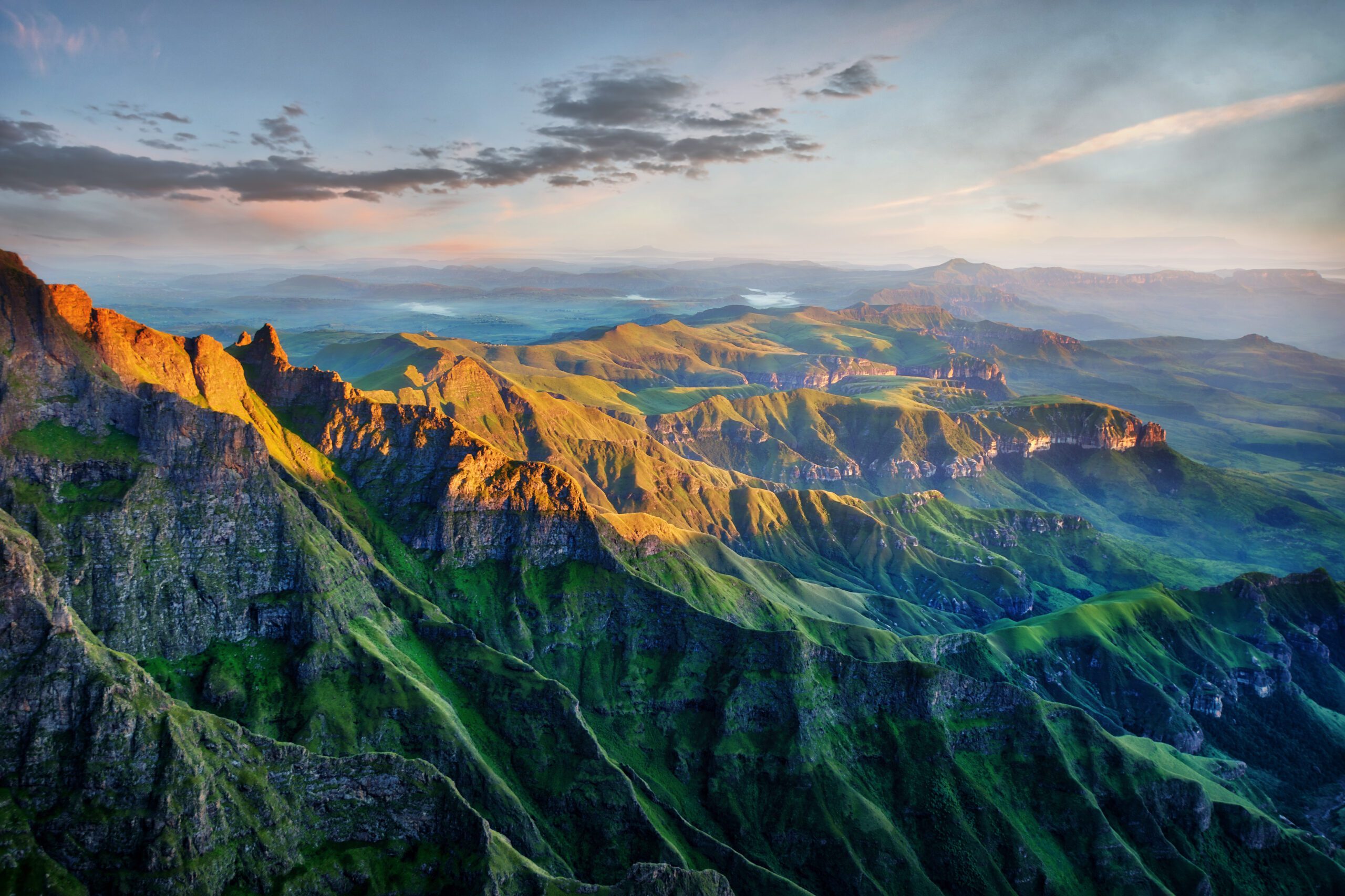 A breathtaking view of the Majestic Drakensberg mountains