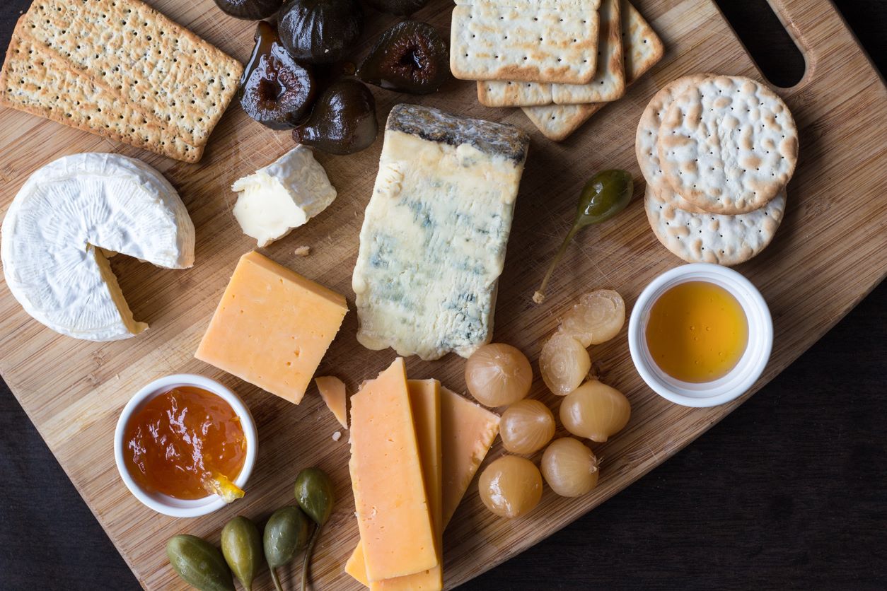 A Cheese tasting board