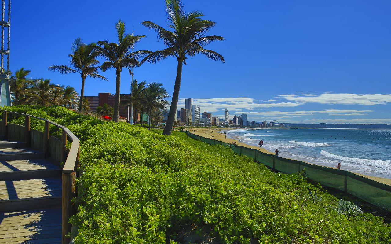 A beautiful view of Durban’s famous Golden Mile