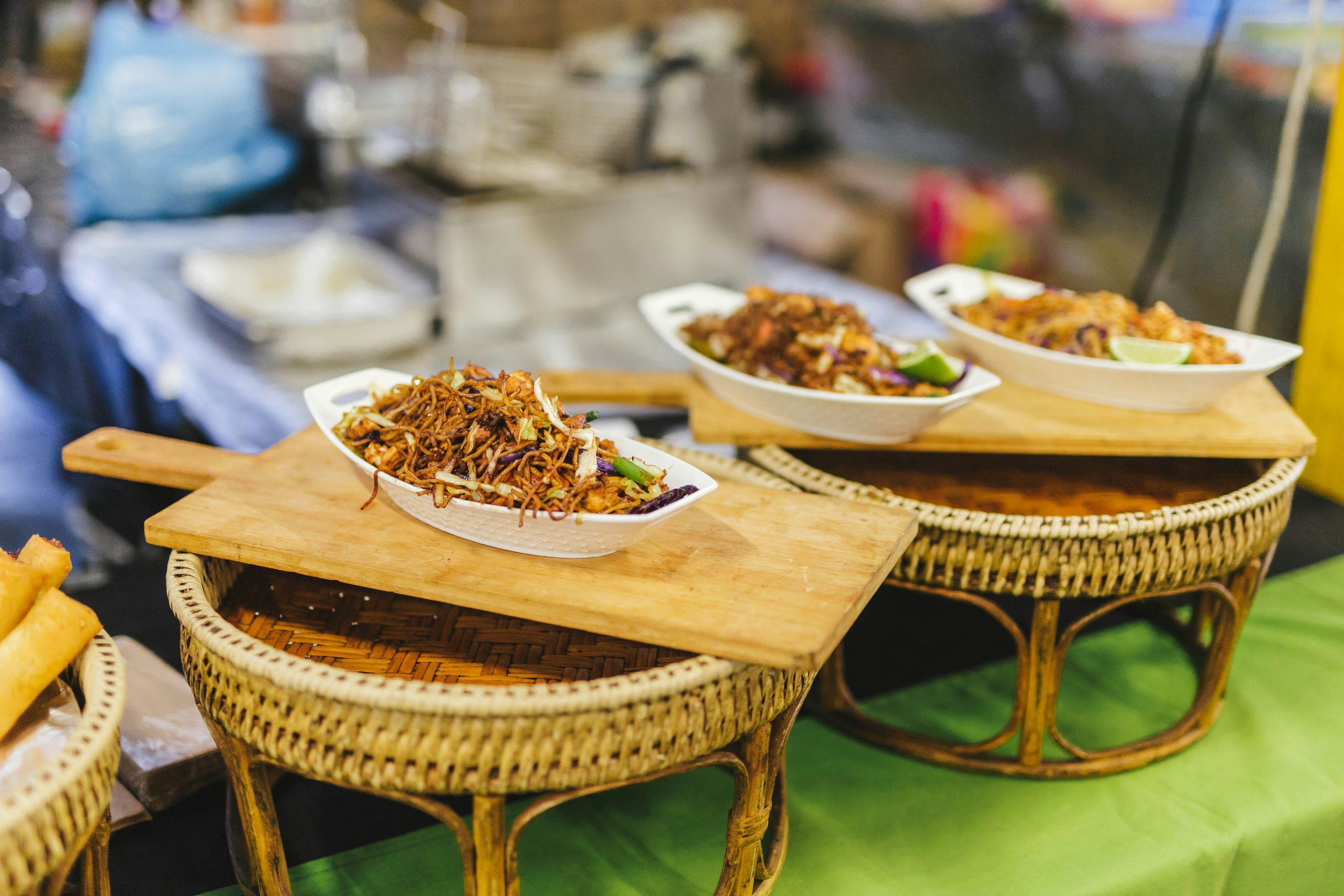 A noodle dish available at the market