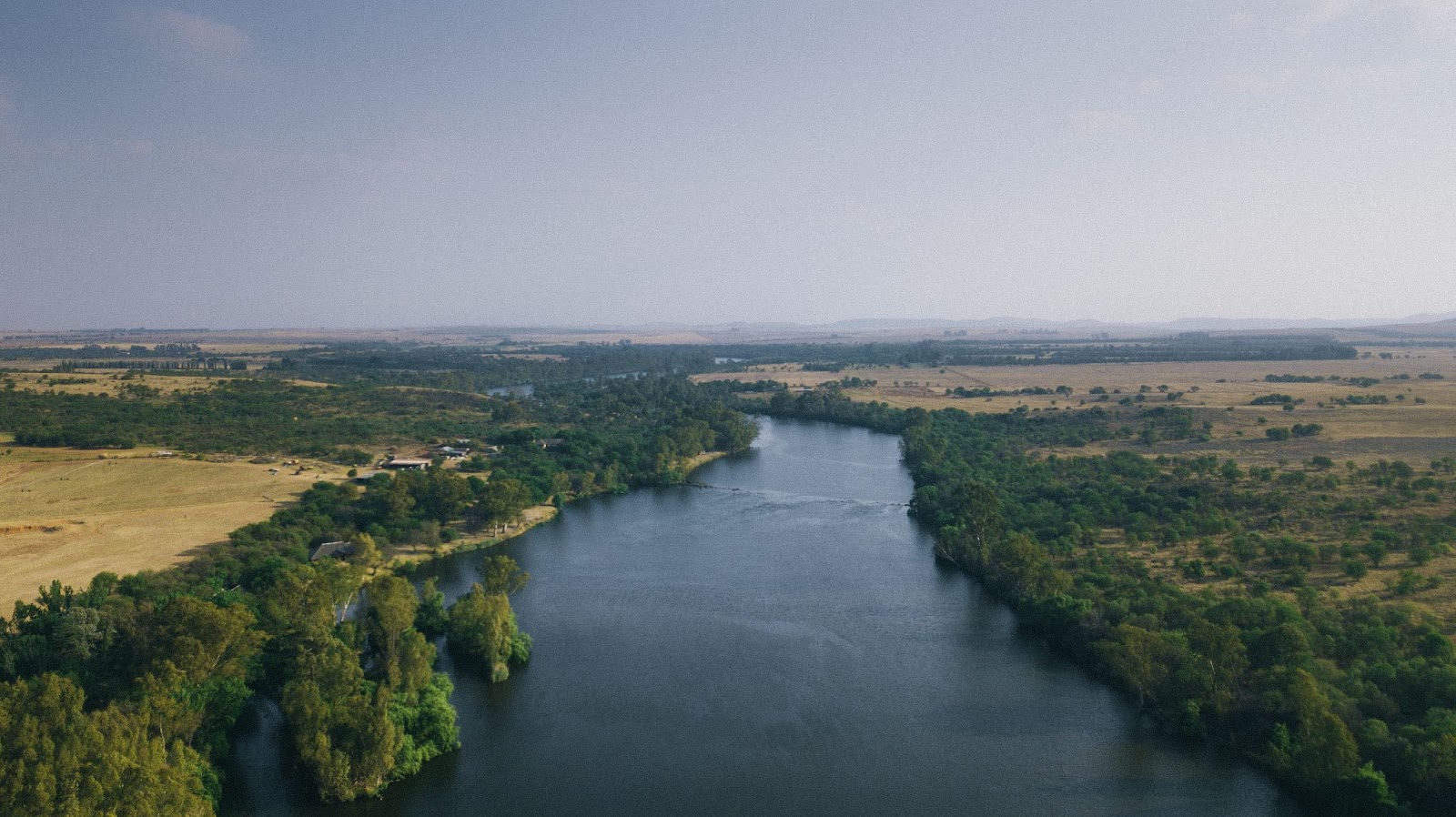Aerial view of the Vaal River