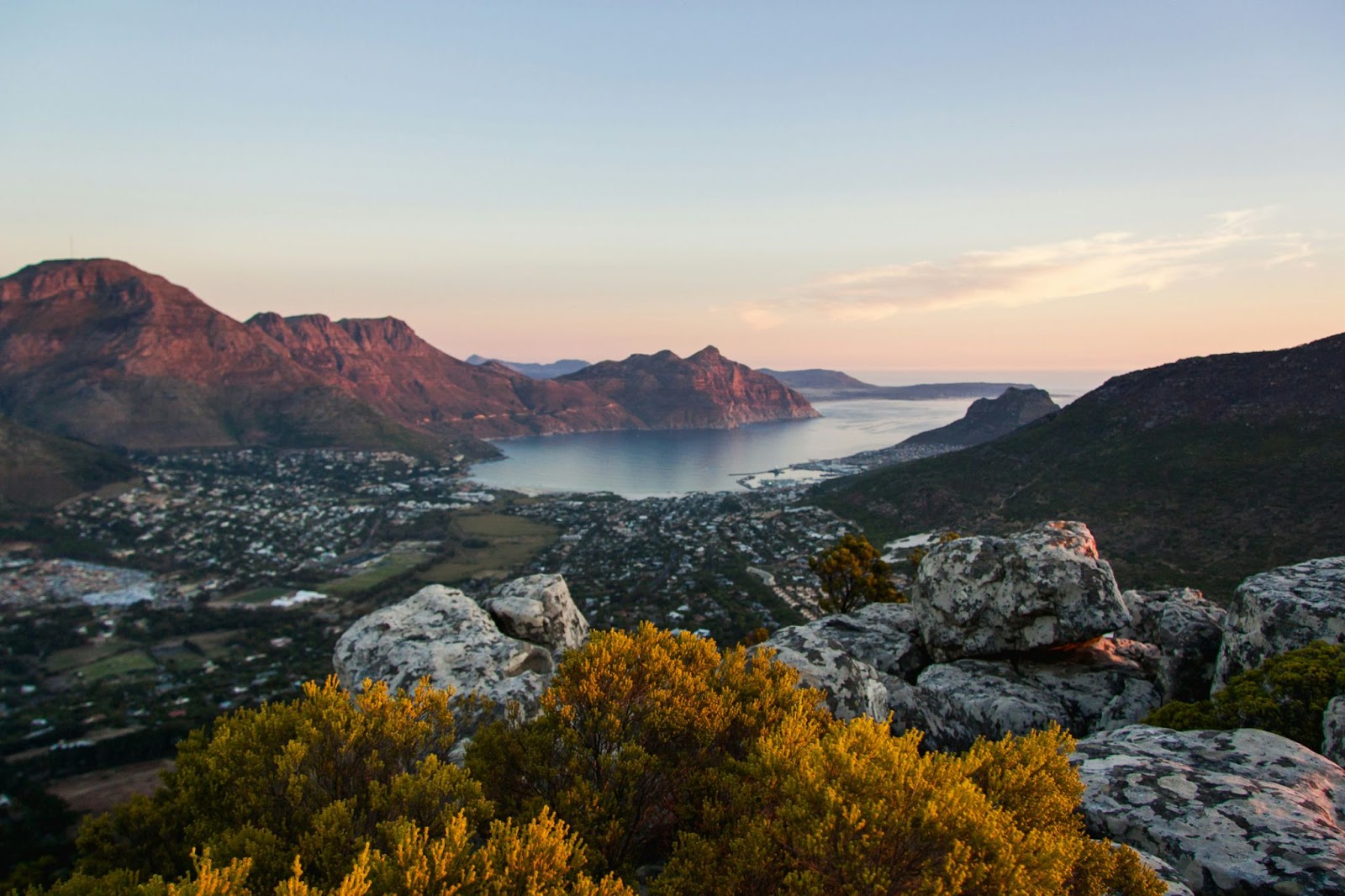 A beautiful view of Hout Bay