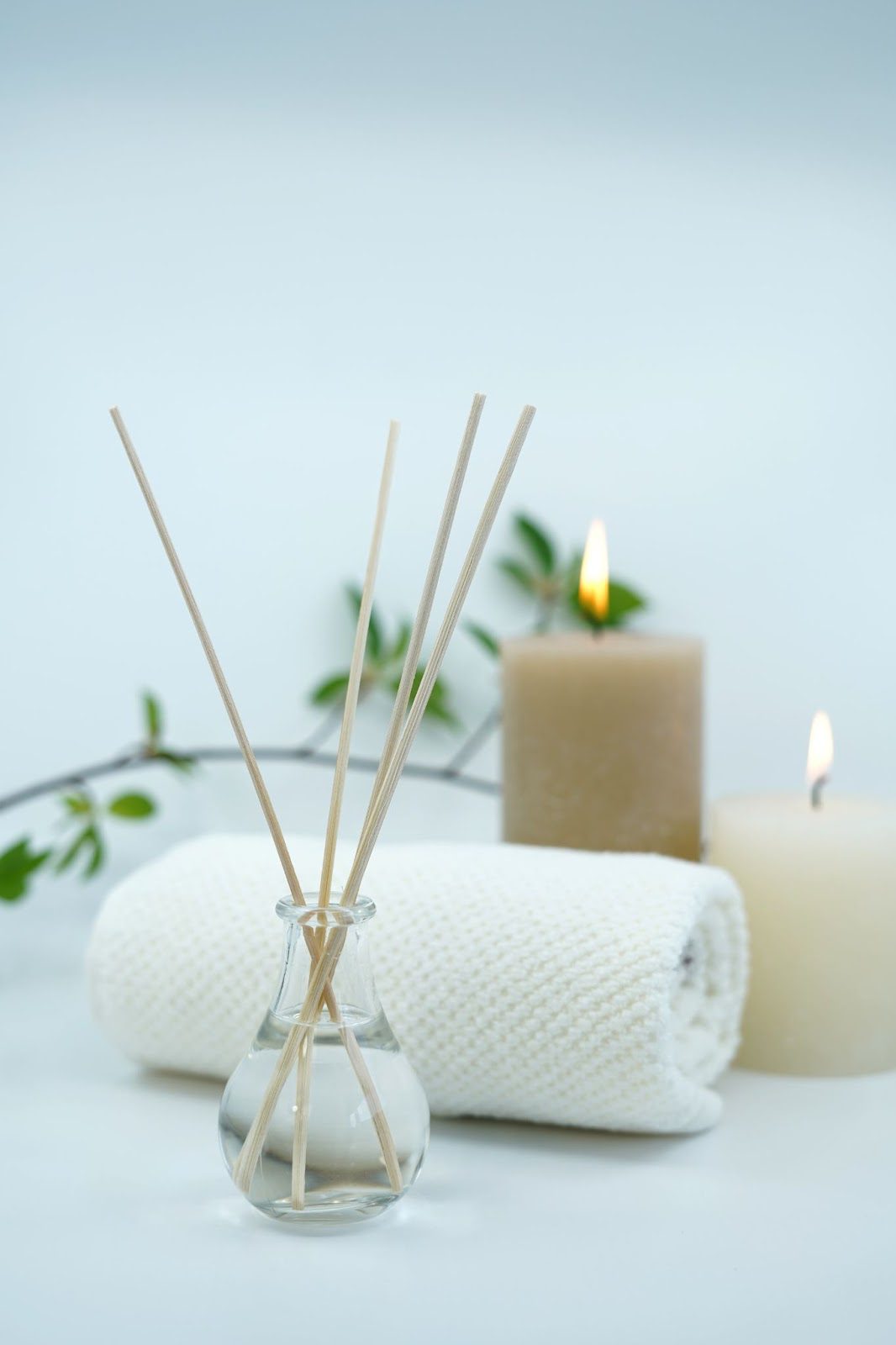 Relaxing candles and scents at the the Bela Bela spa