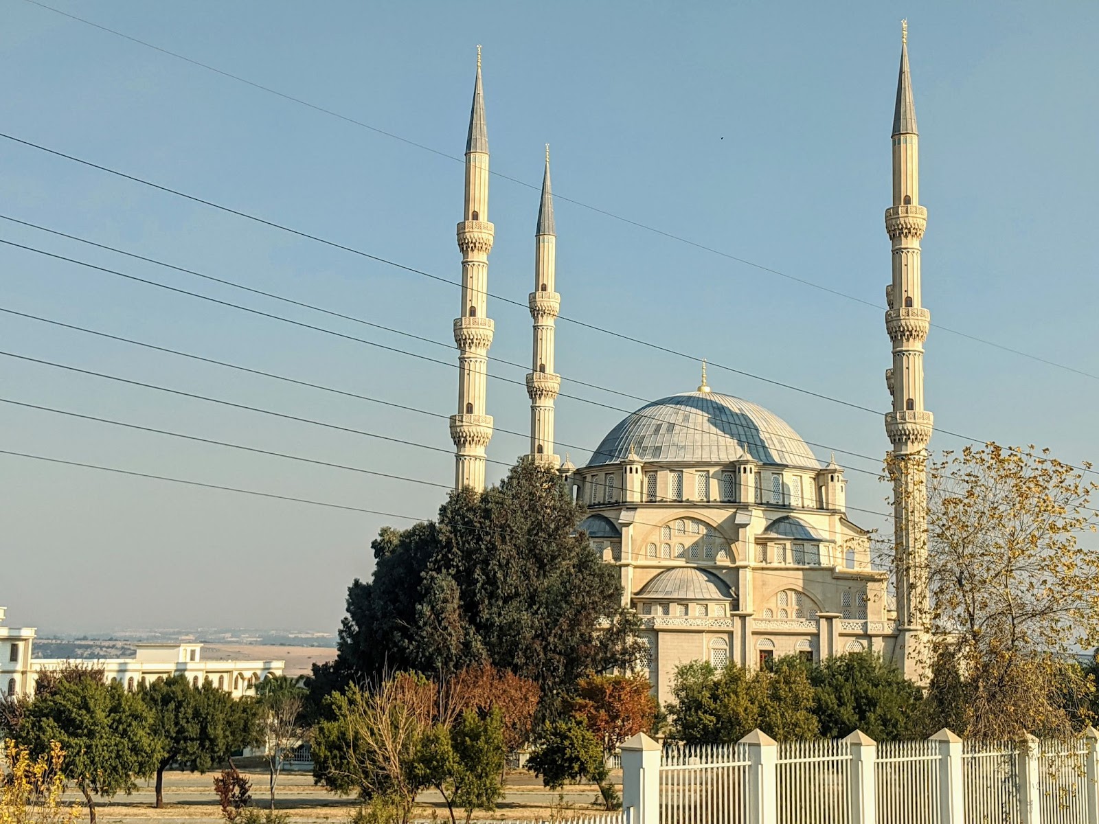 Street view of the Nizamiye Mosque