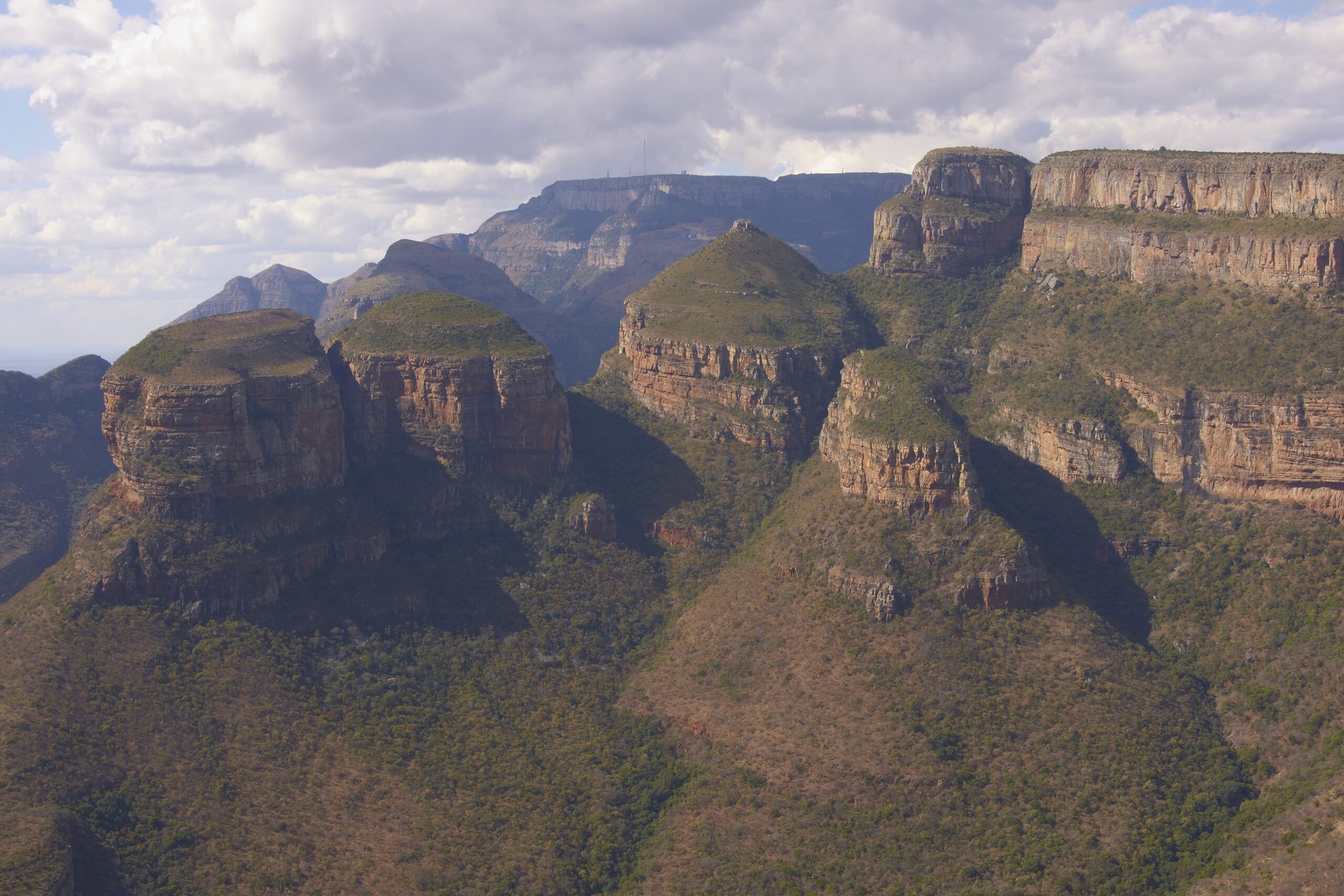 Three Rondavels viewpoint at Blyde River Canyon, Mpumalanga