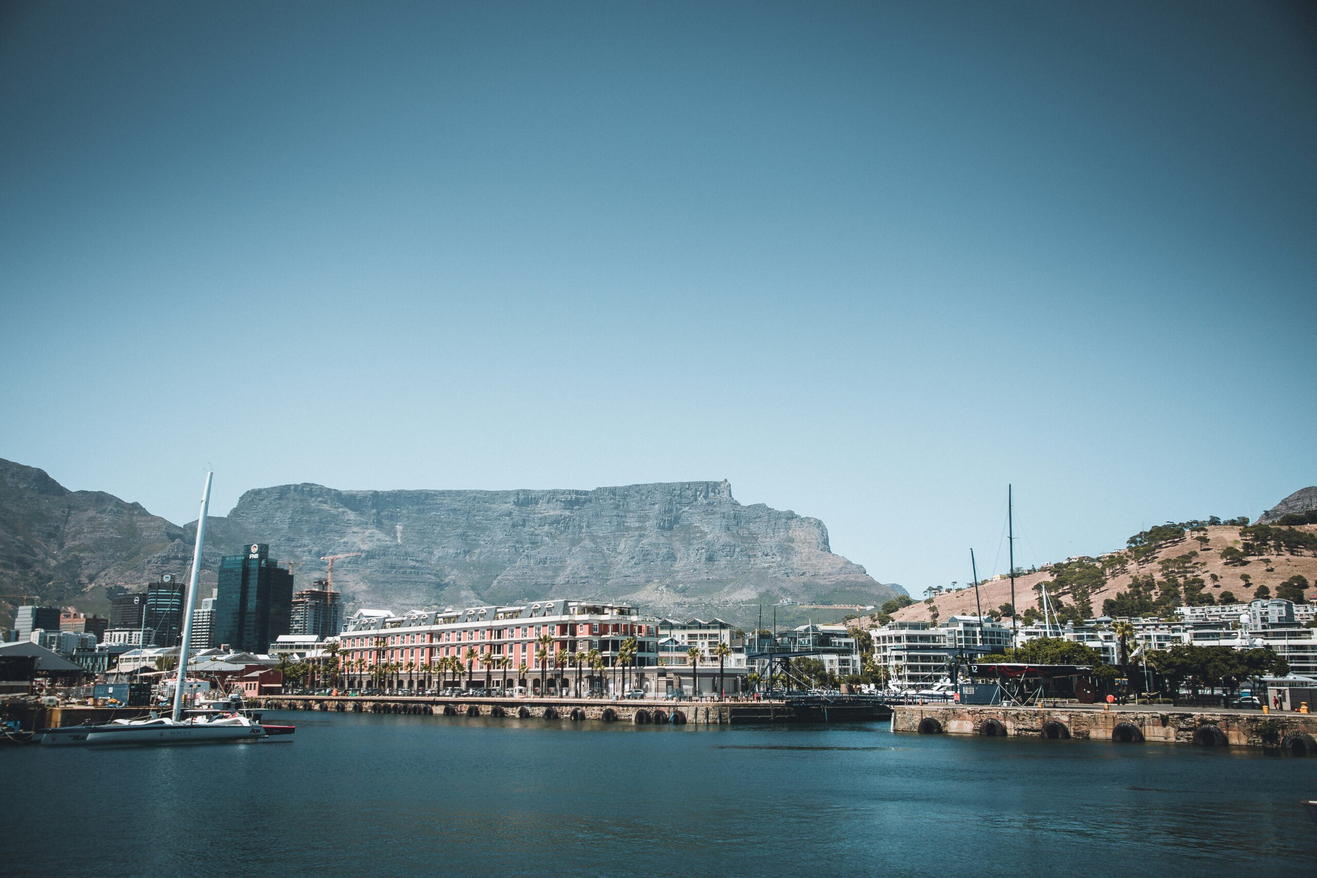 V&A Waterfront Cape Town with Table Mountain in the background