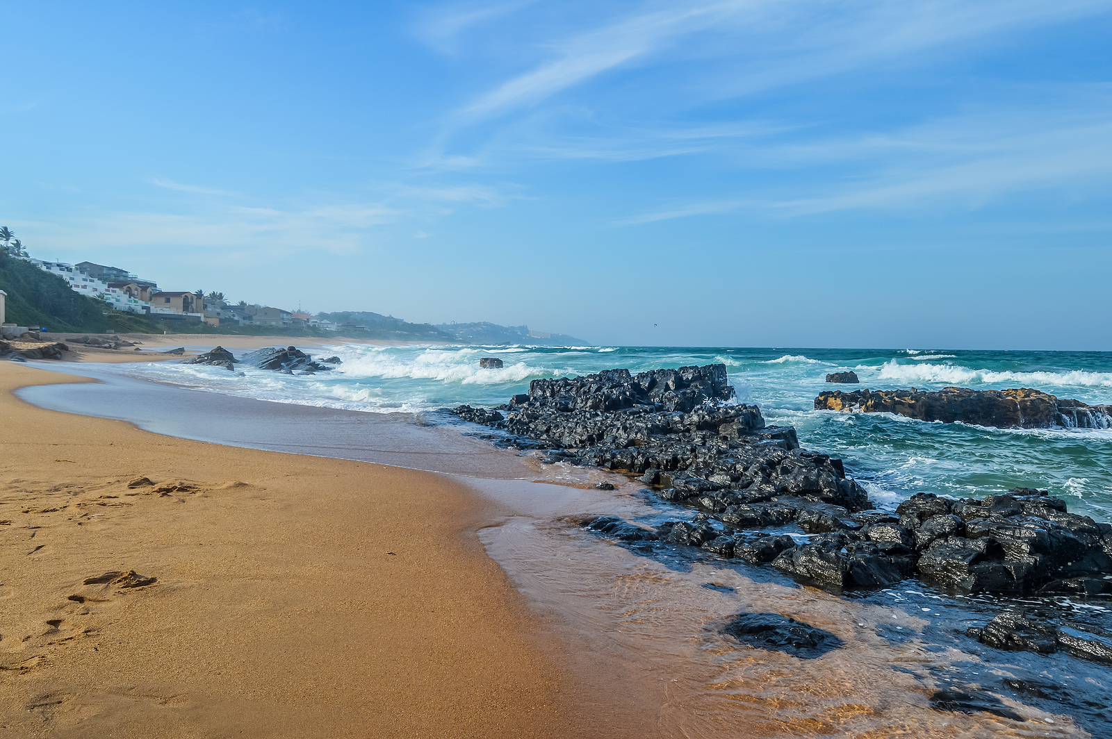 Dolphin Coast beach, KwaZulu-Natal north shore