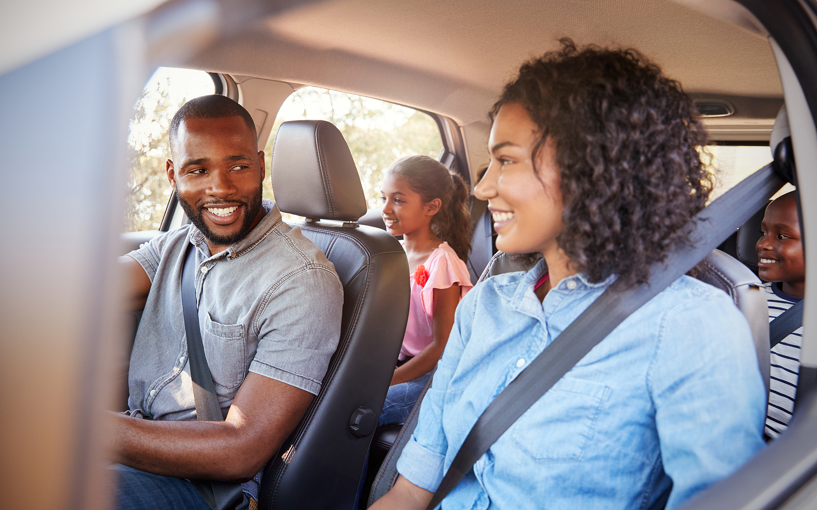 Young family on a road trip in South Africa
