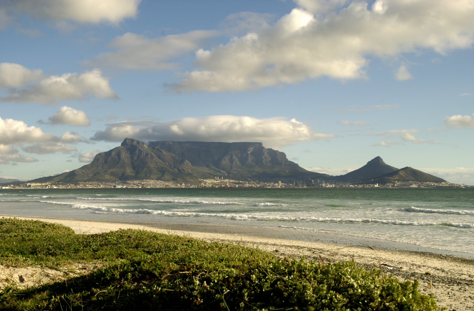 Table Mountain, Cape Town From Across Table Bay