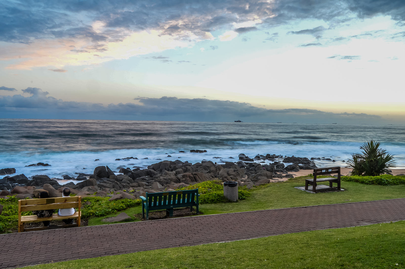 The rocky coastline at Ballito on KwaZulu-Natal's North Coast