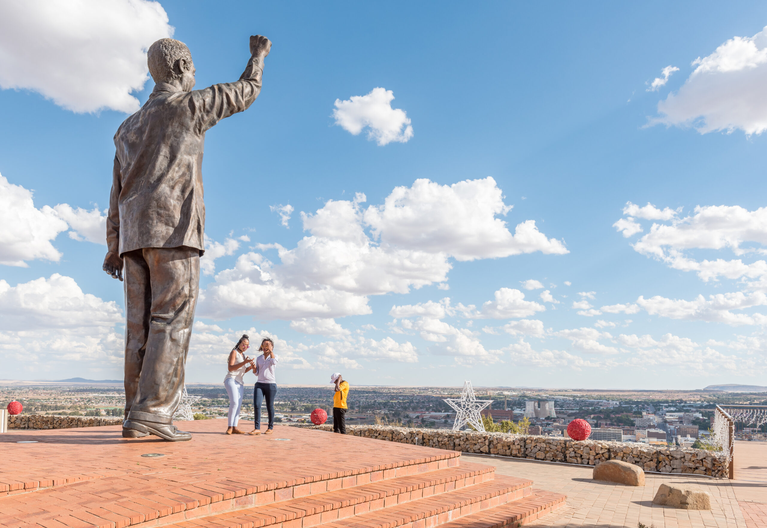 View over Bloemfontein, the City of Roses, in the Free State